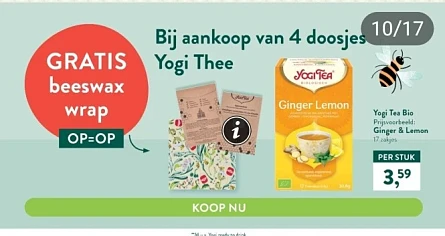 Bij Hollandandbarrett.be gratis beeswax wrap...