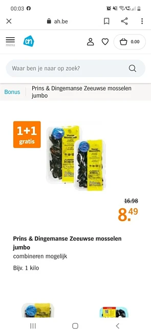 Albert heijn volgende week prins &dingenmans...