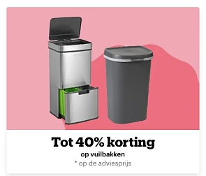 Bij Bol.com tot -40% op vuilbakken. Bekijk...