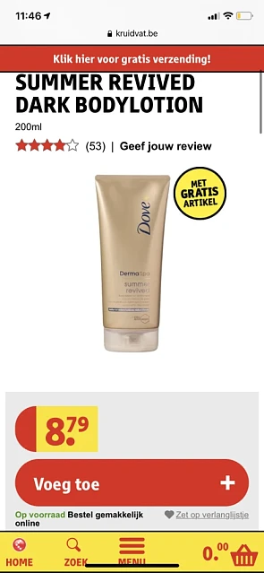 Dove bodylotion kan je beter bij Parfumedeo.n...
