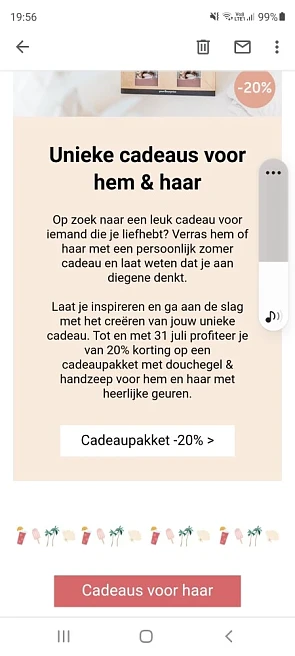 Bij your surprise nu 20% korting op cadeaupak...
