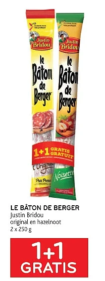 Le Baton de berger 1+1 gratis Alvo 28/7 - 10/...