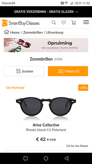 10% extra korting op alles. https://www.smar...
