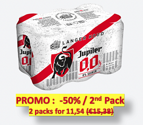 Jupiler 0.0 6x33 cl Blikken 💥 50% korting op...