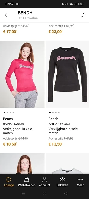 Zalando lounge! Bench! Nu kledij te verkrijge...