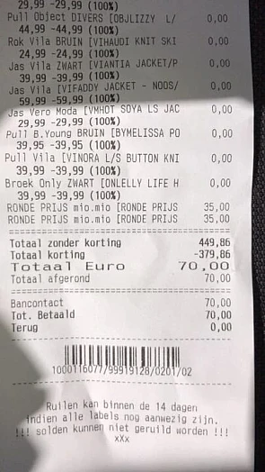 Super koopjes gedaan bij Mio Mio in Ham 5 st...