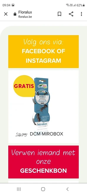 Bij Floralux gratis DCM microbox bij aankoop...