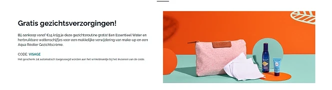 Bij L'occitane krijg je met de code VISAGE bi...