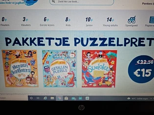 Bij boekhandelpardoes.be nu pakketje puzzelpr...