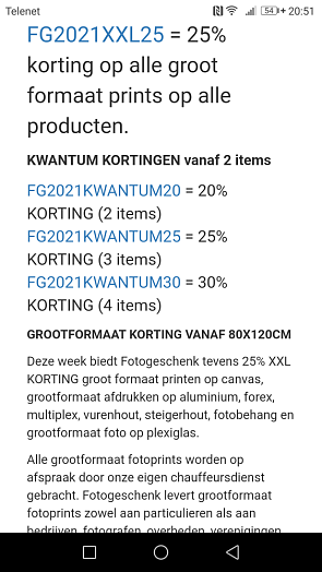 20% korting. CODE WERKT ALLEEN ALS UW BESTELL...