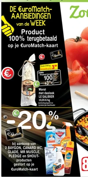 Cashback bij smatch van 11/08 tem 17/08. 100%...