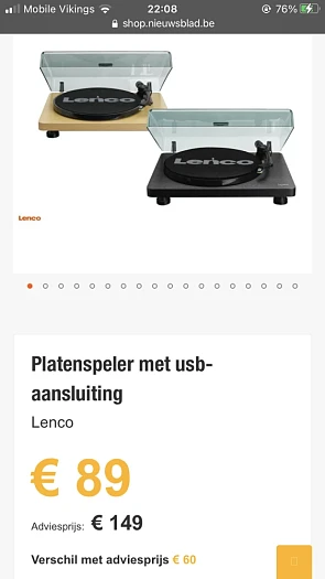 Platenspeler Lenco met fikse korting! Beschik...