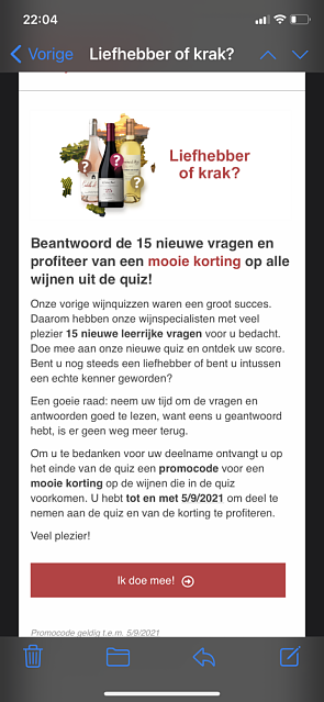 Klassenwijnen.be. Quiz meedoen en direct daar...