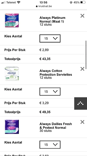 Net een koopke (gratis!) gedaan bij kruidvat:...