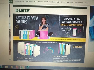 Gratis Leitz Wowkoffiebeker bij aankoop v 10€...