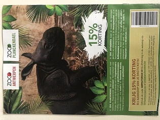 15% korting ZOO ANTWERPEN ZOO PLANCKRNDAEL