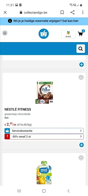 Collect and go nestle fitness reep en nestle...