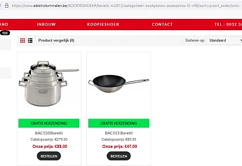 Bij Electro Van Lommelen Kookpotten Boretti e...