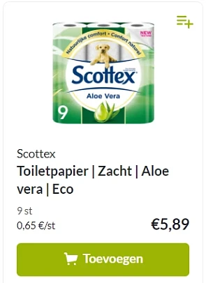 Bij Makro 25/08-07/09 Scottex Aloe vera wc pa...