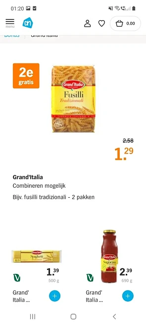Albert heijn vanaf 30/8 grand italia, unox so...