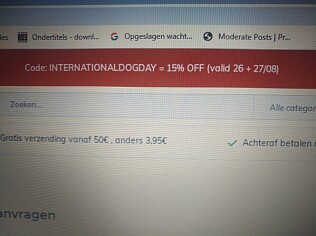 -15% extra korting op alles nog tot middernac...