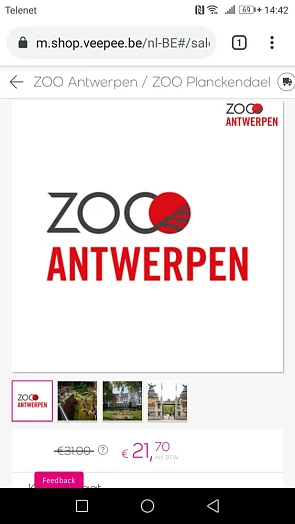 Tickets Zoo Antwerpen en Planckendael tem 31...