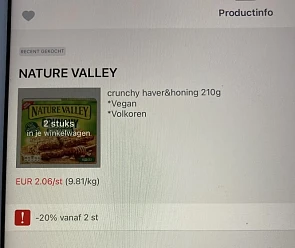 Collect en go Nature valley koekjes rode pr...