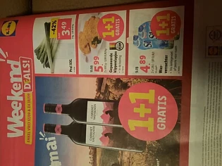 Lidl enkel 17&18/9 1+1 cabernet sauvignon, ge...