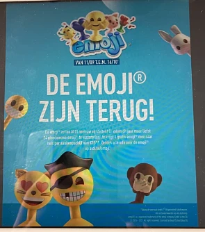 De emoji zijn terug bij Aldi Vanaf 11/9 tem...