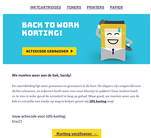 10% korting op uw bestelling