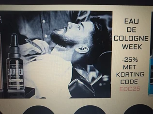-25% op Eau de cologne