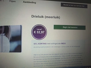 -50% op foto op drieluik