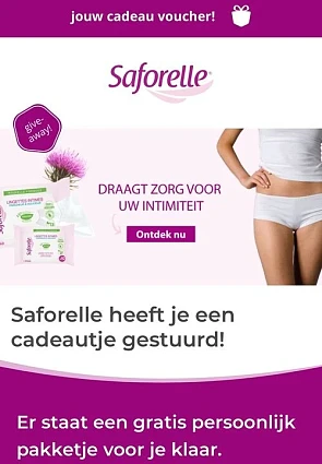 ✅GRATIS pakket Saforelle intieme doekjes✅...