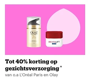 Bij bol.com tot 40% op gezichtsverzorging L´O...