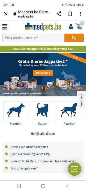 Bij medpets gratis dierendagpakket bij aankoo...