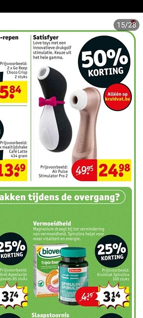 Bij Kruidvat van 5/10 tot en met 10/10 de sat...