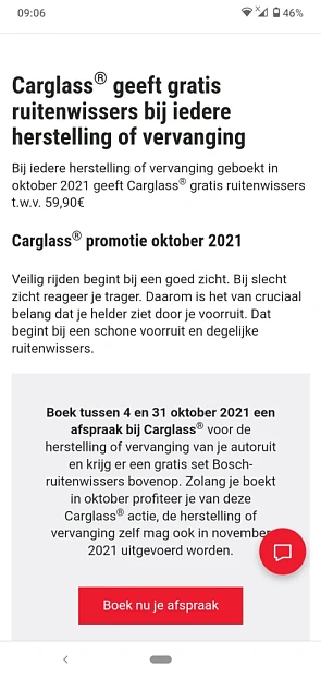 Bij iedere herstelling of vervanging geboekt...