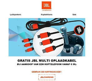 GRATIS JBL MULTI OPLAADKABEL BIJ AANKOOP VAN...