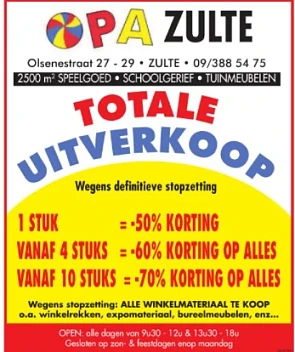 advertentie in gouden blad 06/10. Totale uitv...