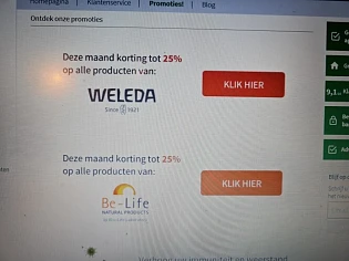 Bij medibib.be nu deze maand totv25% korting...