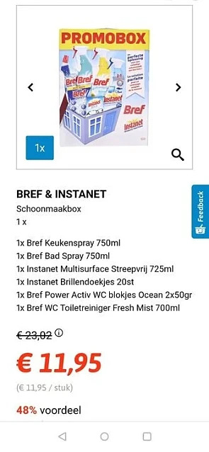 Schoonmaakbox met Bref & Instanet bij Collect...