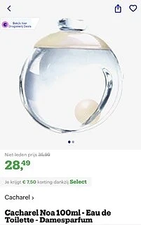 Koopje bij Bol.com Parfum 100ml Cacharel: Noa...