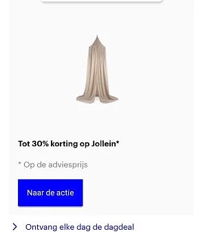 bol.com dagdeal tot 30% korting op Jollein