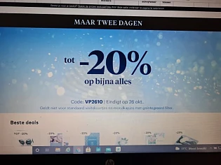 Bij vistaprint nu 20% korting