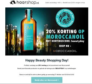 20% korting op het assortiment van Moroccanoi...