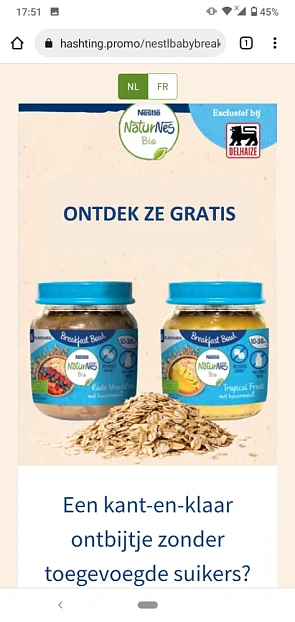 NaturNes Bio BREAKFAST BOWL – Tropical Fruit...