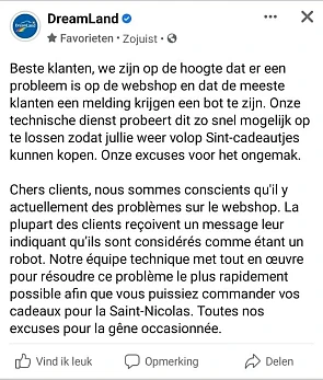 UPDATE DREAMLAND Voor de vele mensen die op...