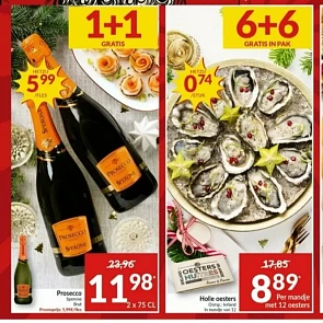Intermarche 1+1 prosecco sperone brut, 6+6 ho...