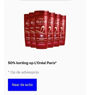 bol.com dagdeal 50% korting op L'Oreal Paris