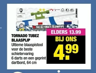Big bazar tornado tubez blaaspijp €4,99 vanaf...